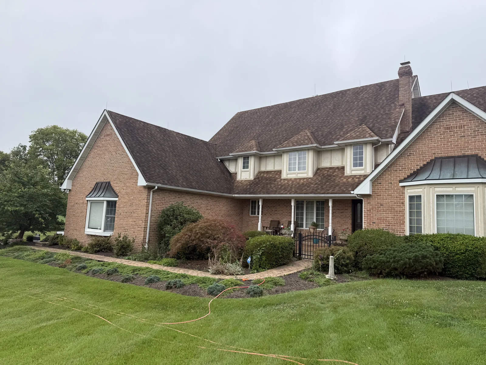 Front elevation, before in Winchester VA by Thompson's Pressure Washing