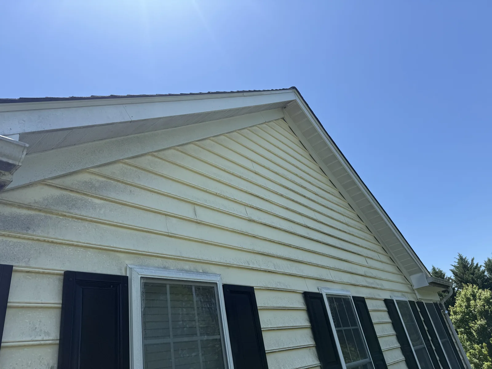 Same siding back to colour, after by Thompson's Pressure Washing